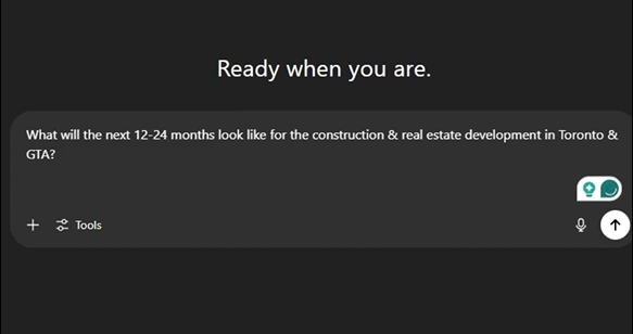 What will the next 12-24 months look like for the construction & real estate development in Toronto & GTA?